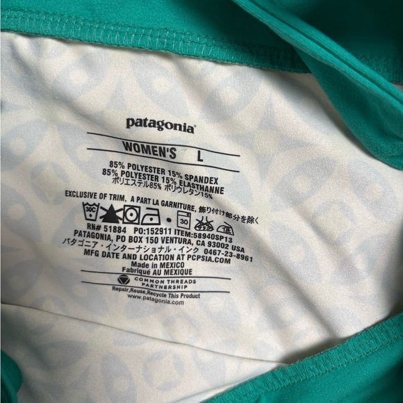 Patagonia Minette Wayward Tank Dress Stretchy Strappy Back Green Size Large - Picture 2 of 4